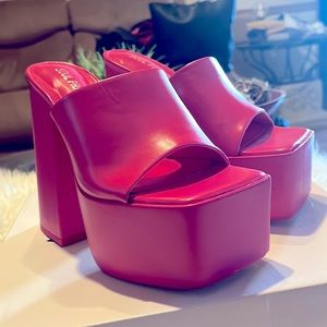 NEW pink high heels